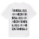 White t-shirt med Ängskullahagen ordlek t-shirt