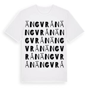 Ängvrån ordlek t-shirt – ekologisk bomull t-shirt från Pinshirt