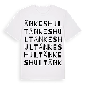 Änkeshult ordlek t-shirt – ekologisk bomull t-shirt från Pinshirt