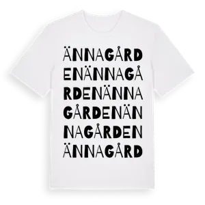 Ännagården ordlek t-shirt – ekologisk bomull t-shirt från Pinshirt