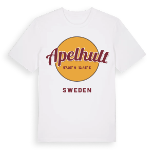 Apelhult cirkel t-shirt – ekologisk bomull t-shirt från Pinshirt