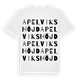 Apelvikshöjd ordlek t-shirt