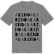 Mid Heather Gray t-shirt med Arendal ordlek t-shirt