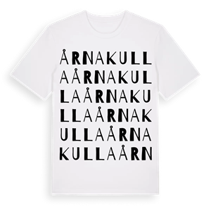 Årnakulla ordlek t-shirt – ekologisk bomull t-shirt från Pinshirt