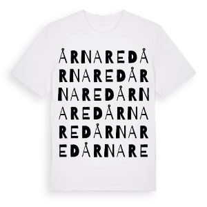 Årnared ordlek t-shirt – ekologisk bomull t-shirt från Pinshirt