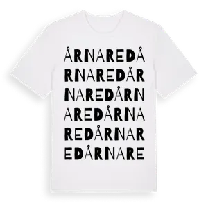Årnared ordlek t-shirt – ekologisk bomull t-shirt från Pinshirt
