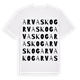 White t-shirt med Arvaskog ordlek t-shirt