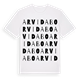 White t-shirt med Arvidabo ordlek t-shirt