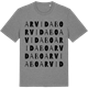 Mid Heather Gray t-shirt med Arvidabo ordlek t-shirt