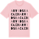 Pink Cotton t-shirt med Arvidsbacken ordlek t-shirt