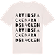 Vintage White t-shirt med Arvidsbacken ordlek t-shirt