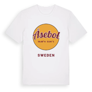 Åsebol cirkel t-shirt – ekologisk bomull t-shirt från Pinshirt