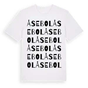 Åsebol ordlek t-shirt – ekologisk bomull t-shirt från Pinshirt