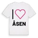 Jag älskar Åsen t-shirt stort tryck