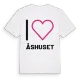 Jag älskar Åshuset t-shirt stort tryck