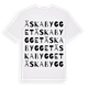 Äskabygget ordlek t-shirt