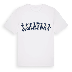 Äskatorp college t-shirt – ekologisk bomull t-shirt från Pinshirt