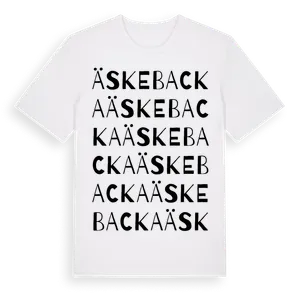 Äskebacka ordlek t-shirt – ekologisk bomull t-shirt från Pinshirt
