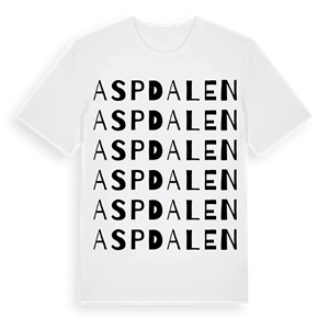 Aspdalen ordlek t-shirt – ekologisk bomull t-shirt från Pinshirt