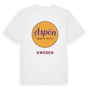 Äspön cirkel t-shirt – ekologisk bomull t-shirt från Pinshirt