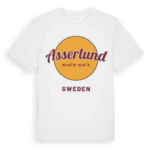 Asserlund cirkel t-shirt – ekologisk bomull t-shirt från Pinshirt