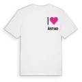 Jag älskar Ästad t-shirt litet tryck