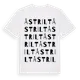 White t-shirt med Åstrilt ordlek t-shirt