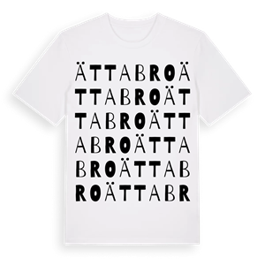 Ättabro ordlek t-shirt – ekologisk bomull t-shirt från Pinshirt