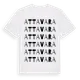 White t-shirt med Attavara ordlek t-shirt