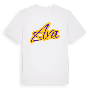 Ava baseball t-shirt – ekologisk bomull t-shirt från Pinshirt