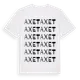 White t-shirt med Axet ordlek t-shirt