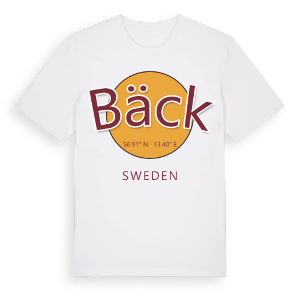 Bäck cirkel t-shirt – ekologisk bomull t-shirt från Pinshirt