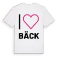 Jag älskar Bäck t-shirt stort tryck