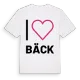 Jag älskar Bäck t-shirt stort tryck