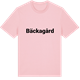 Pink Cotton t-shirt med Bäckagård fetstil t-shirt