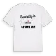 Någon i Bäckagård älskar mig t-shirt