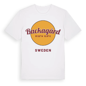 Backagård cirkel t-shirt – ekologisk bomull t-shirt från Pinshirt