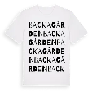 Backagården ordlek t-shirt – ekologisk bomull t-shirt från Pinshirt