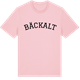 Pink Cotton t-shirt med Bäckalt böjd t-shirt