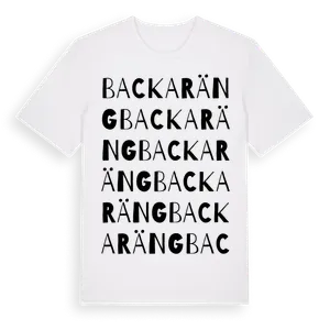 Backaräng ordlek t-shirt – ekologisk bomull t-shirt från Pinshirt