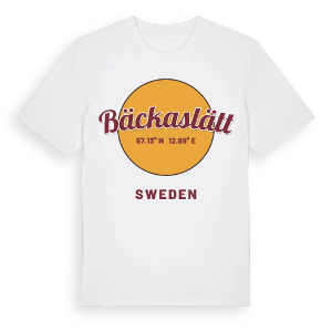Bäckaslätt cirkel t-shirt – ekologisk bomull t-shirt från Pinshirt