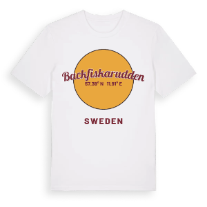 Backfiskarudden cirkel t-shirt – ekologisk bomull t-shirt från Pinshirt