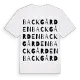Backgården ordlek t-shirt