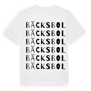 Bäcksbol ordlek t-shirt – ekologisk bomull t-shirt från Pinshirt