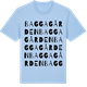 Blue Soul t-shirt med Baggagården ordlek t-shirt