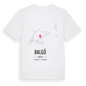 Balgö karta t-shirt – ekologisk bomull t-shirt från Pinshirt