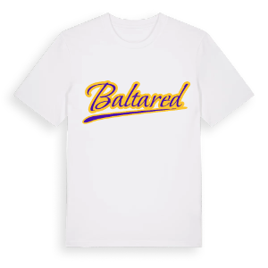 Baltared baseball t-shirt – ekologisk bomull t-shirt från Pinshirt