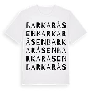Barkaråsen ordlek t-shirt – ekologisk bomull t-shirt från Pinshirt