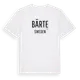 White t-shirt med Bärte i Sverige t-shirt