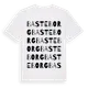 White t-shirt med Basteborg ordlek t-shirt